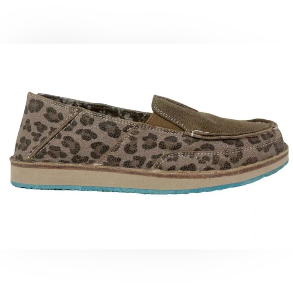 Very G. Brown cheetah sneaker.